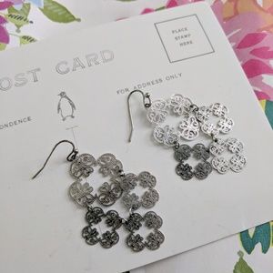 3/$10 Pretty silver filigree earrings